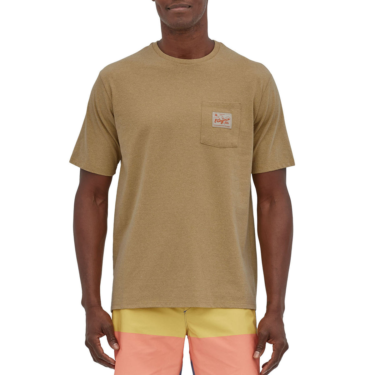 Patagonia Quality Surf Pocket Responsibili T-Shirt - Men's Sespe Tan