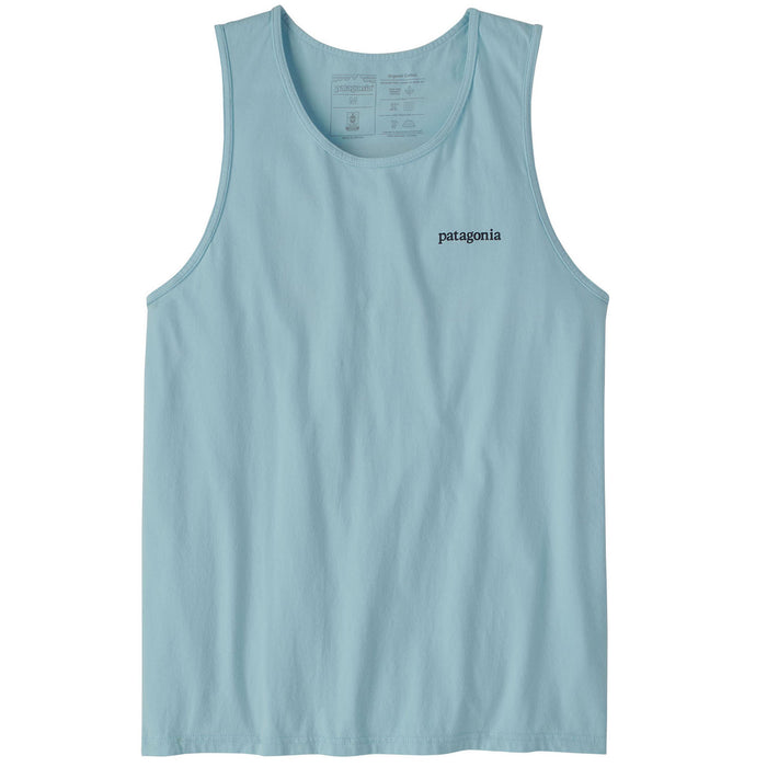 Patagonia Line Logo Ridge Organic Tank Top - Men's Fin Blue