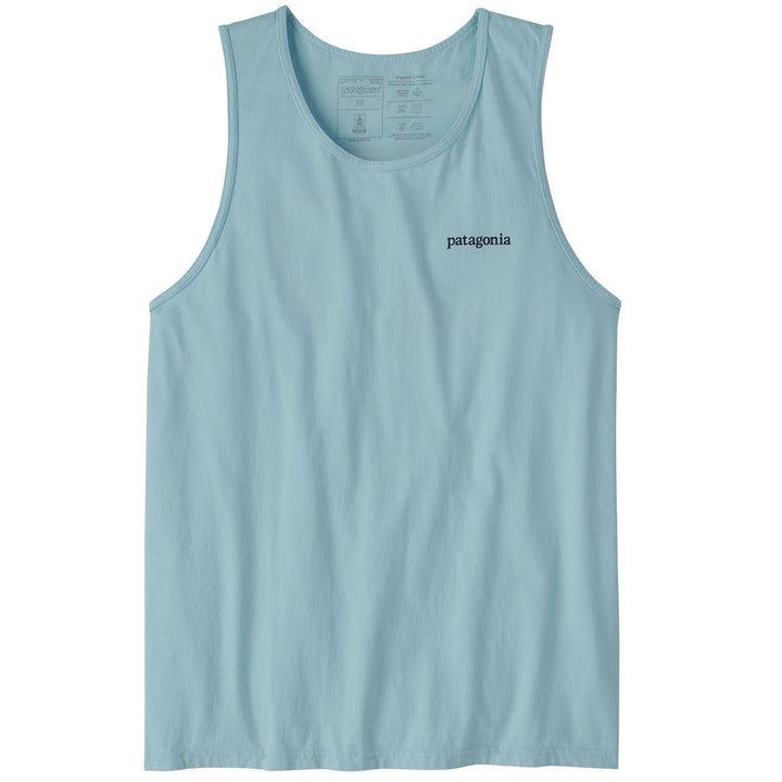 Patagonia Line Logo Ridge Organic Tank Top - Men's Fin Blue