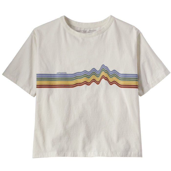 Patagonia Ridge Rise Stripe Organic Easy Cut T-Shirt - Women's Birch White