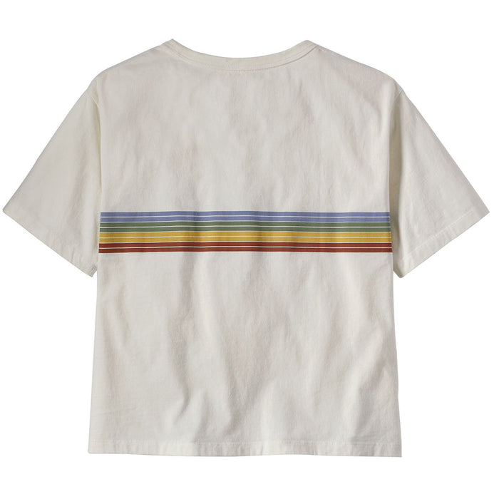 Patagonia Ridge Rise Stripe Organic Easy Cut T-Shirt - Women's Birch White