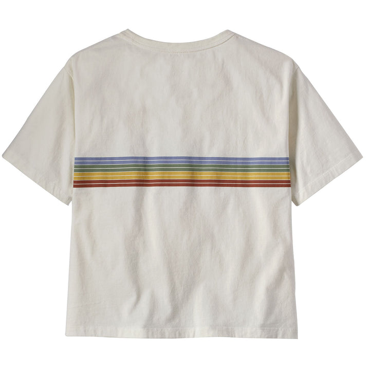 Patagonia Ridge Rise Stripe Organic Easy Cut T-Shirt - Women's Birch White