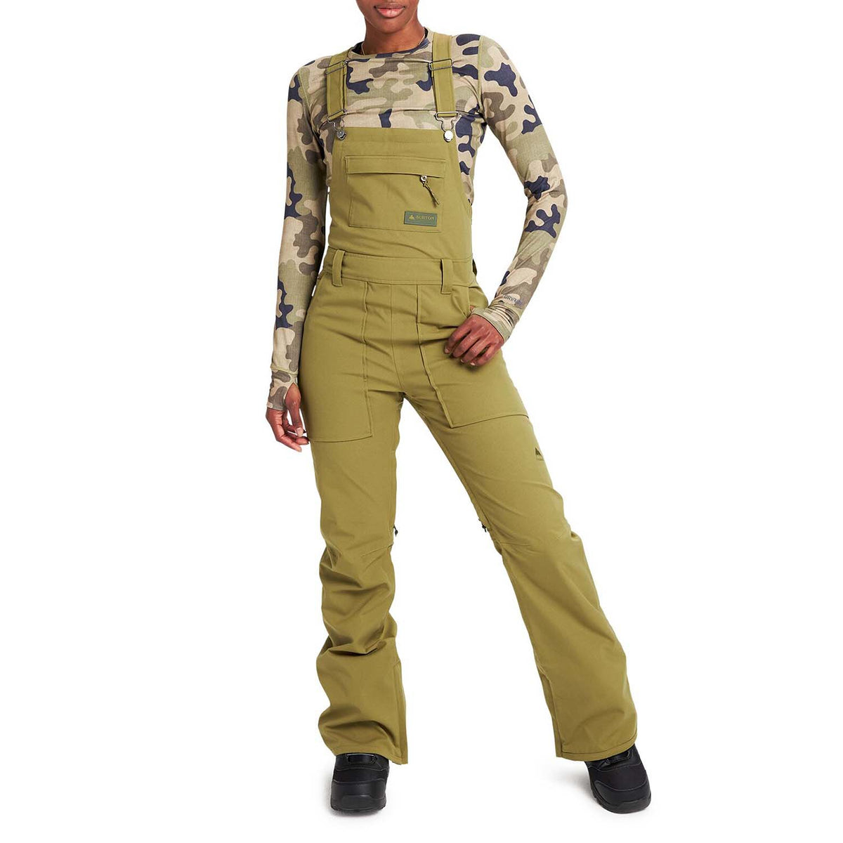 Burton Avalon Short Bib Pants - Women's Martini Olive