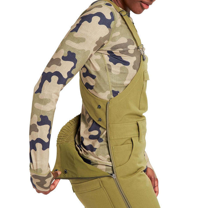 Burton Avalon Short Bib Pants - Women's Martini Olive