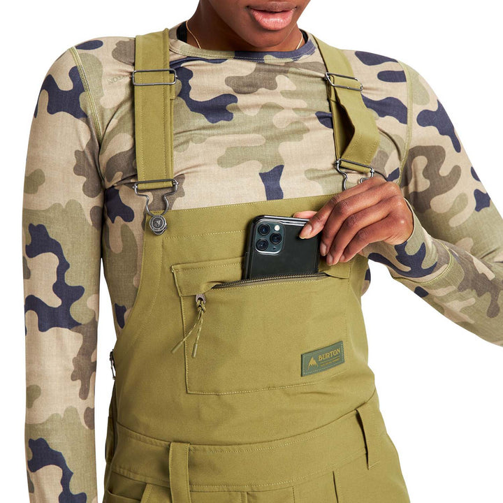 Burton Avalon Short Bib Pants - Women's Martini Olive