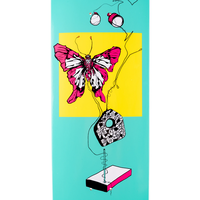 Welcome Puppet Master on Son of Planchette Teal White Dip 8.38 Skateboard Deck