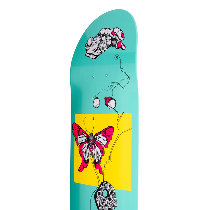 Welcome Puppet Master on Son of Planchette Teal White Dip 8.38 Skateboard Deck