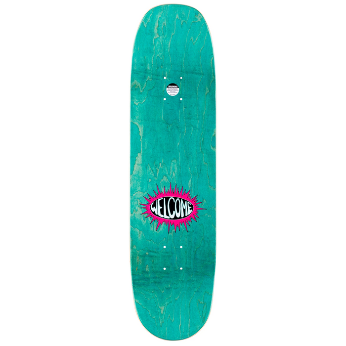 Welcome Beauty on Moontrimmer 2.0 White 8.5 Skateboard Deck