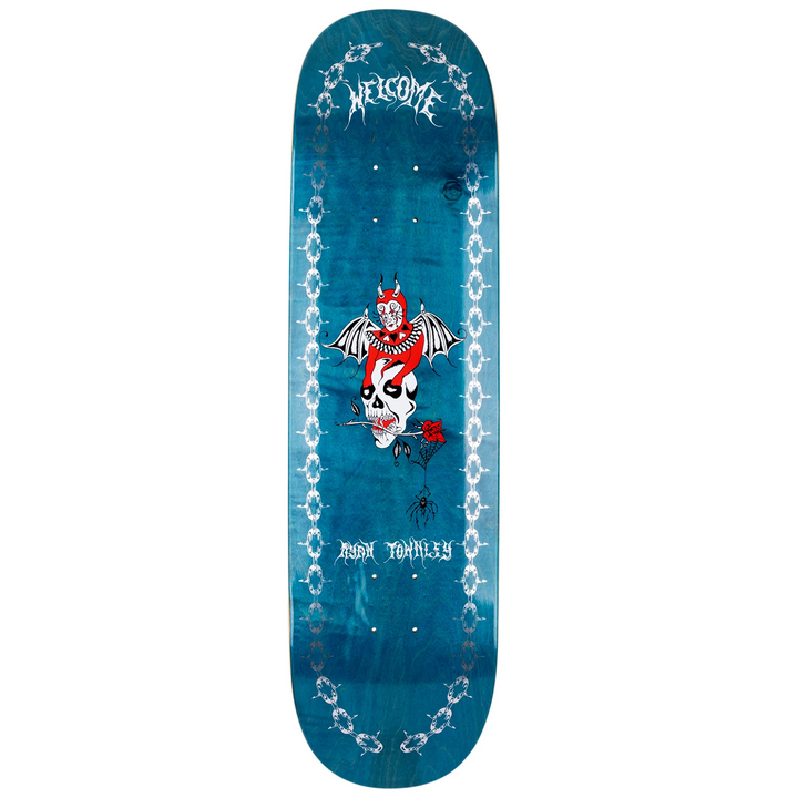 Welcome Angel on Enenra Assorted Stains 8.5 Skateboard Deck
