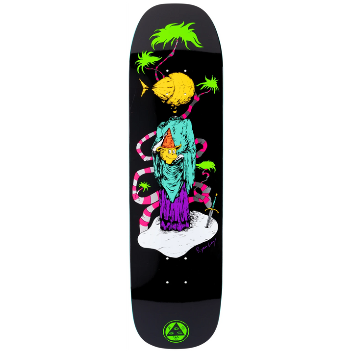 Welcome Light Headed on Stonecipher Black White 8.6 Skateboard Deck