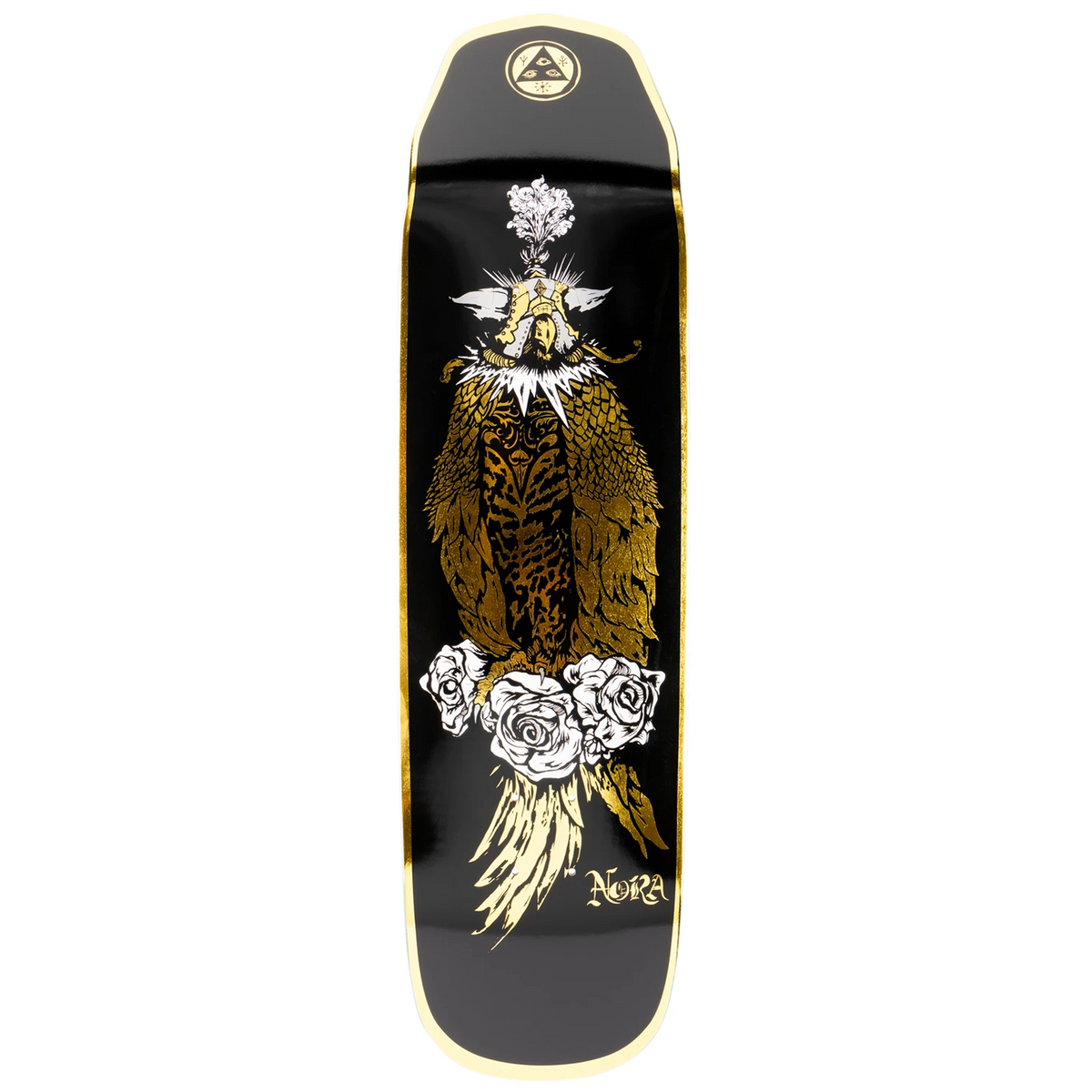 Welcome Peregrine on Wicked Queen Gold Foil 8.6 Skateboard Deck