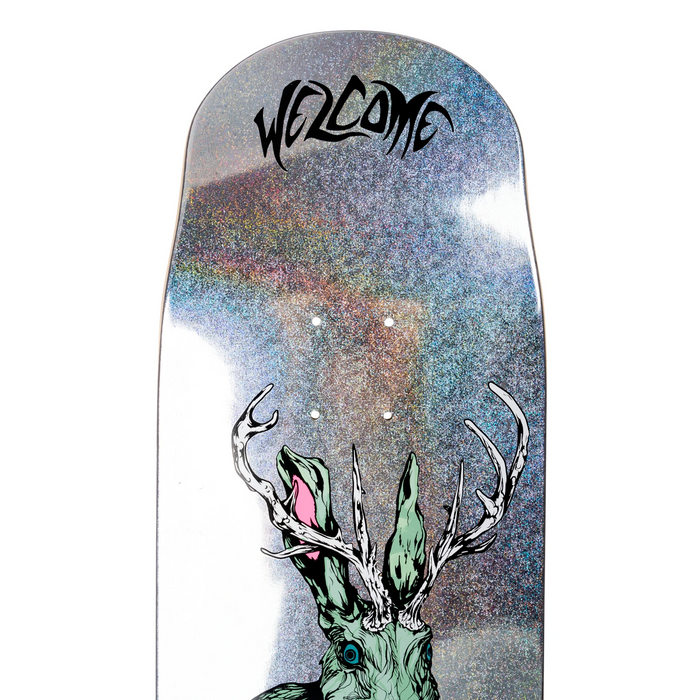 Welcome Thumper on Effigy Black Glitter Foil 8.8 Skateboard Deck