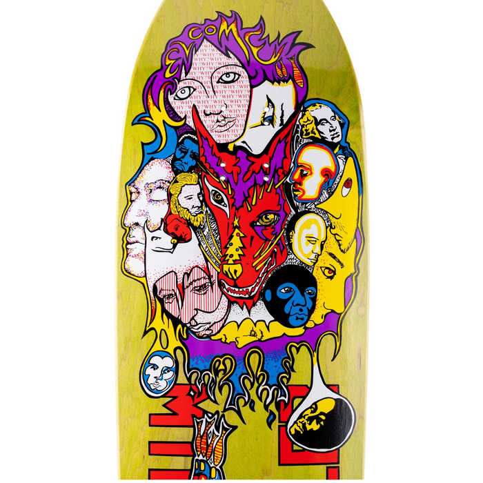 Welcome Miller Collage on Gaia Assorted Stain 9.6 Skateboard Deck