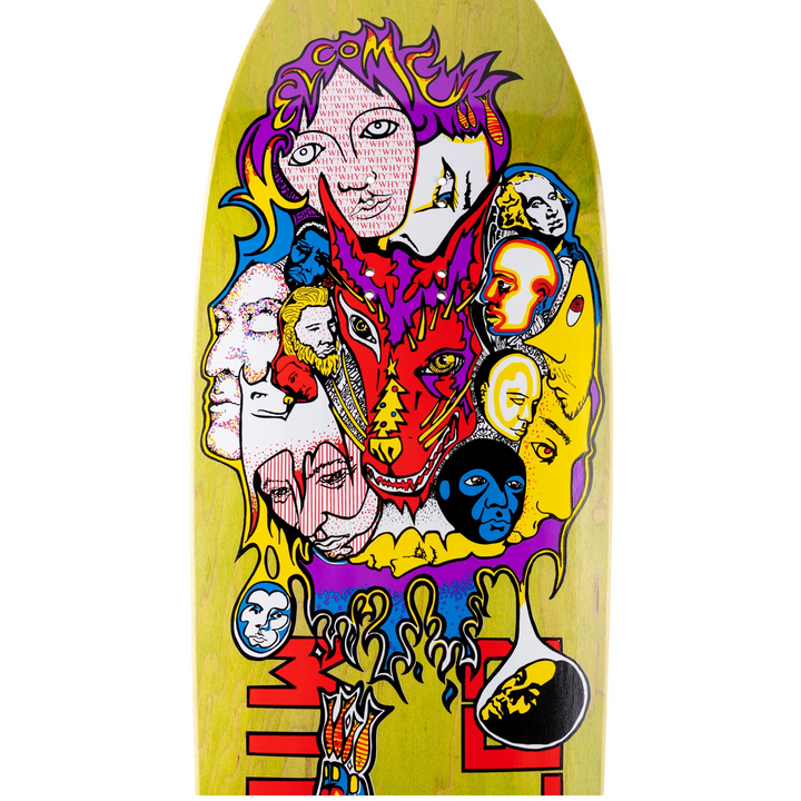 Welcome Miller Collage on Gaia Assorted Stain 9.6 Skateboard Deck