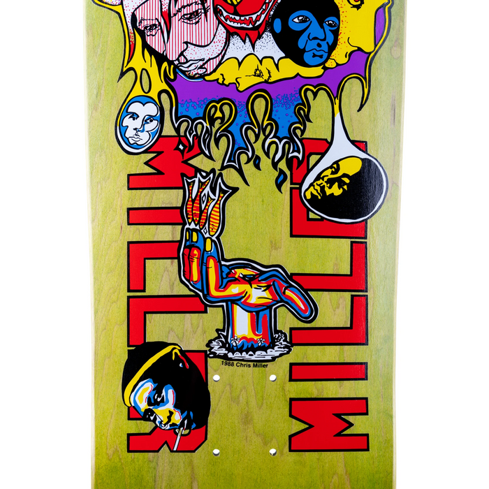 Welcome Miller Collage on Gaia Assorted Stain 9.6 Skateboard Deck
