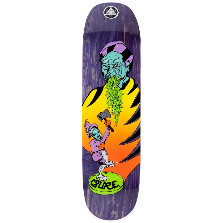 Welcome Divorced Jim on Moontrimmer 2.0 Assorted Stain 8.5 Skateboard Deck
