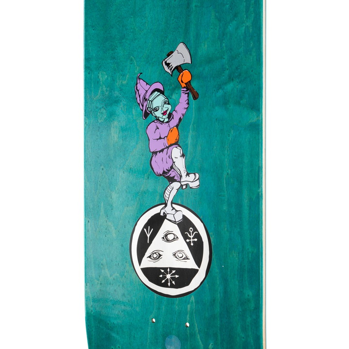 Welcome Divorced Jim on Moontrimmer 2.0 Assorted Stain 8.5 Skateboard Deck
