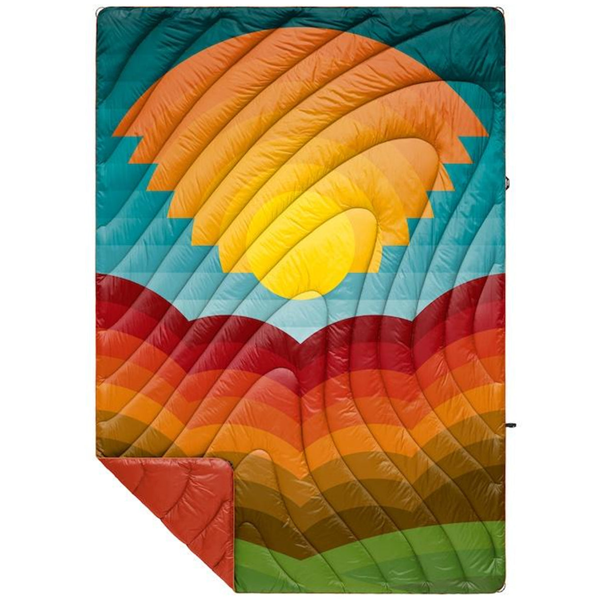 Rumpl Original Puffy Blanket - DDC Fall Thick Lines