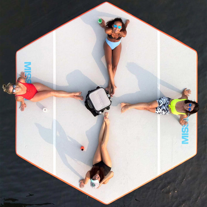 Mission Reef Inflatable Hex Shape Water Lounge