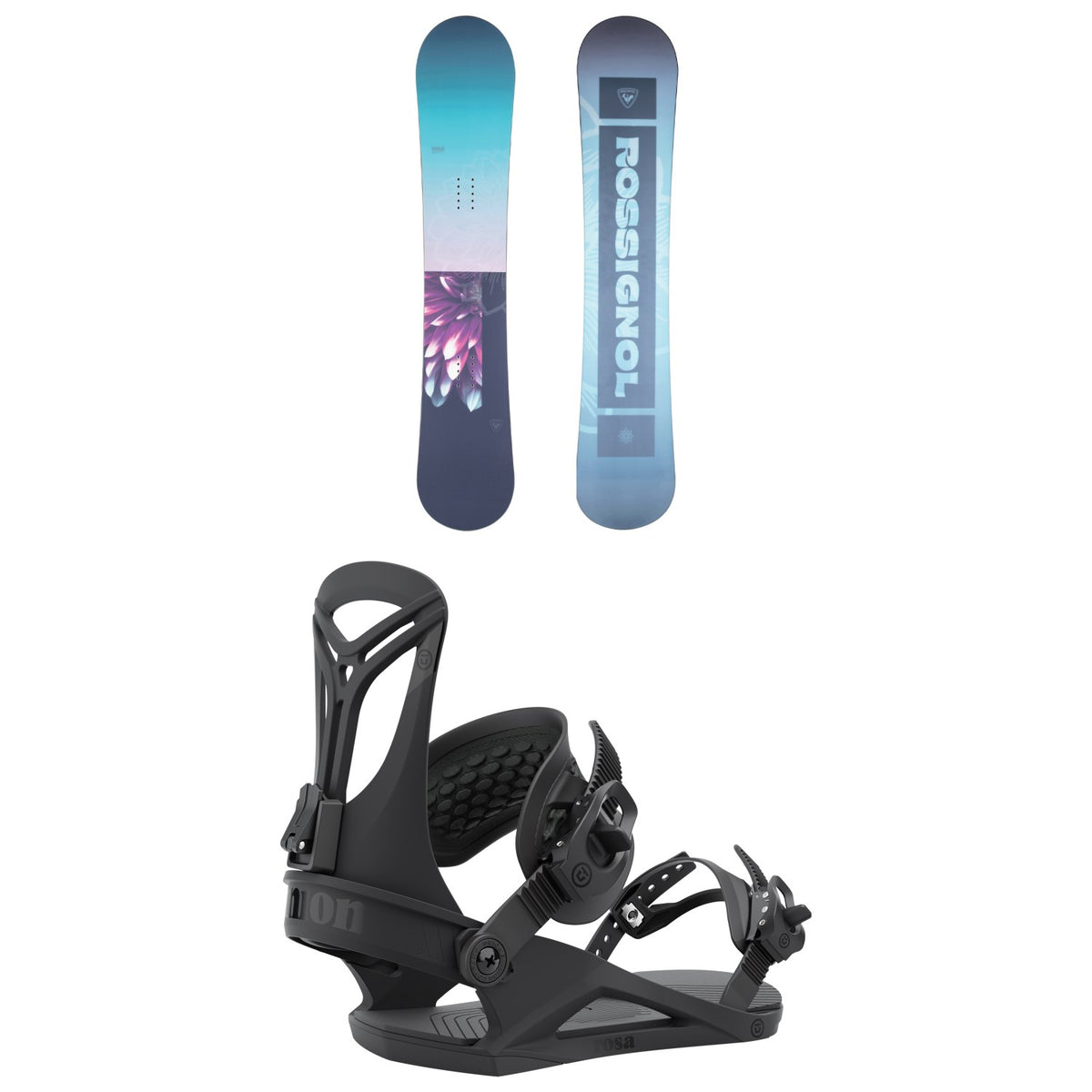 Rossignol Gala Snowboard - Women's + Union Rosa Snowboard Bindings - Women's 2022