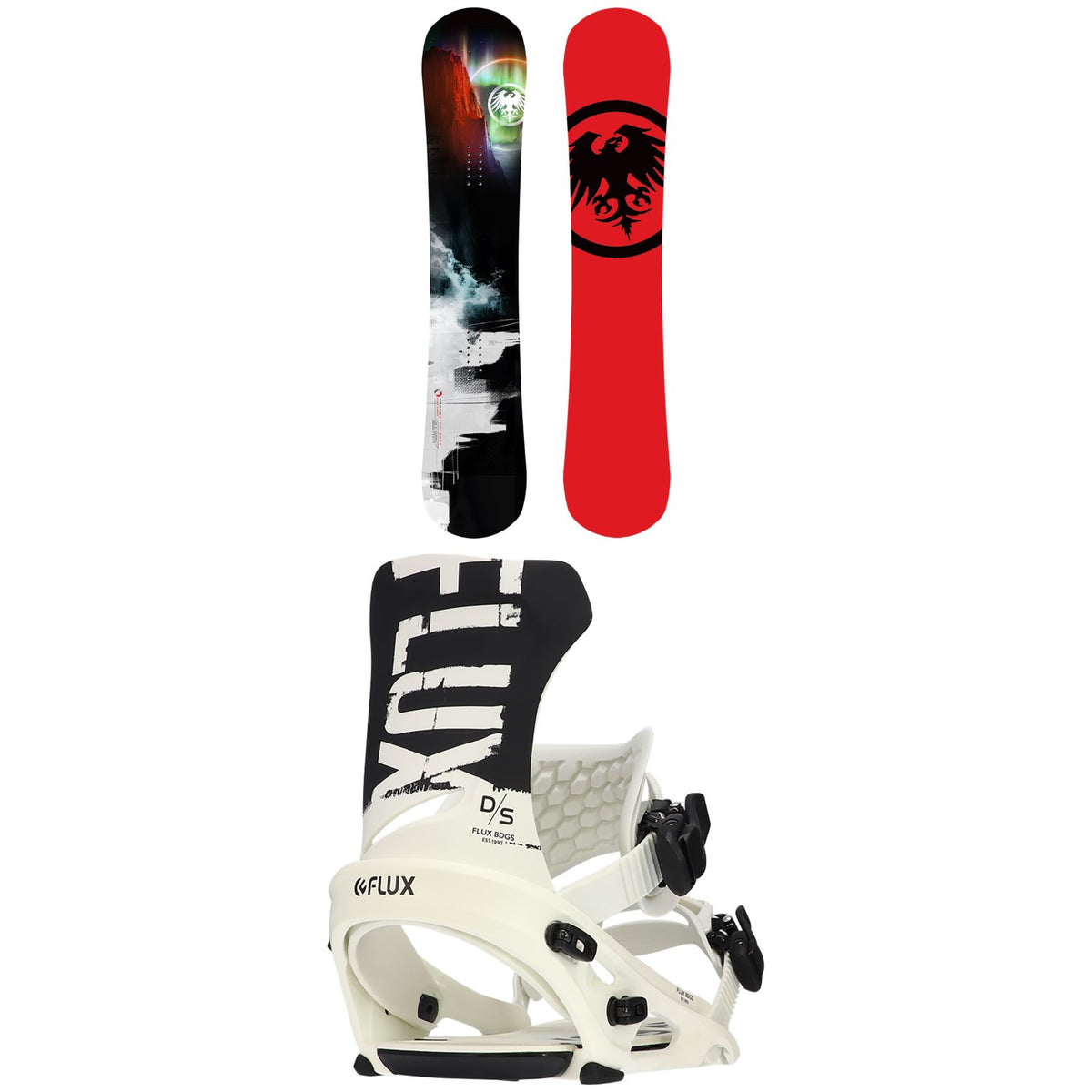 Never Summer Proto Synthesis Snowboard + Flux DS Snowboard Bindings 2022