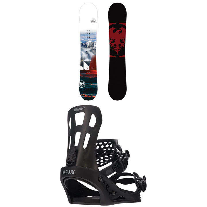 Never Summer Snowtrooper Snowboard + Flux EM Snowboard Bindings 2022