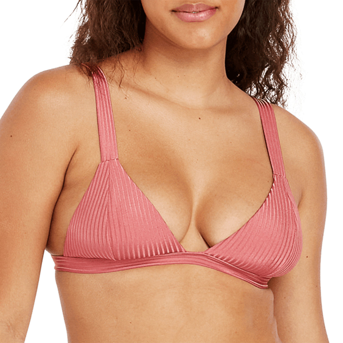 Volcom Simply Rib Bikini Top - Women's Dusty Rose