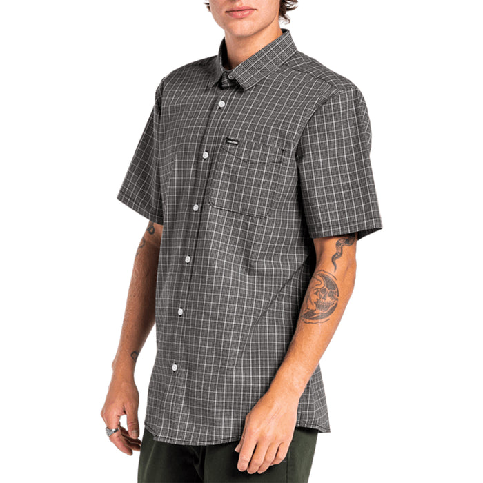 Volcom Mini Check Woven Shirt - Men's Black