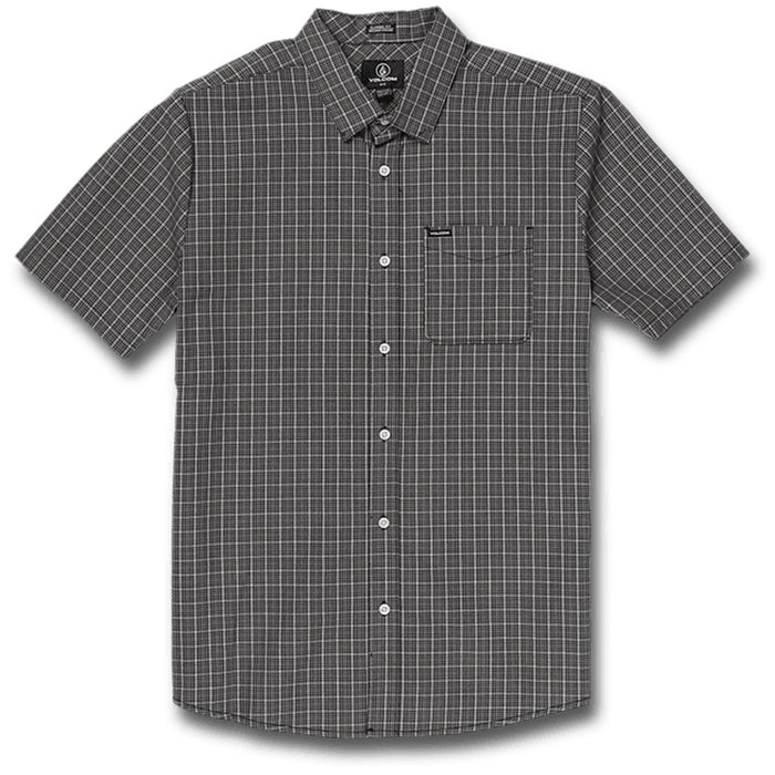 Volcom Mini Check Woven Shirt - Men's Black