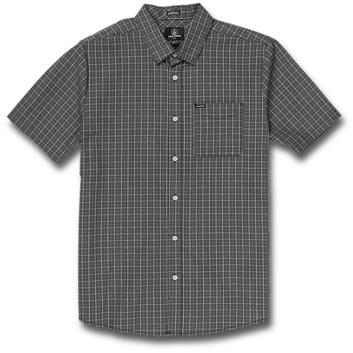 Volcom Mini Check Woven Shirt - Men's Black