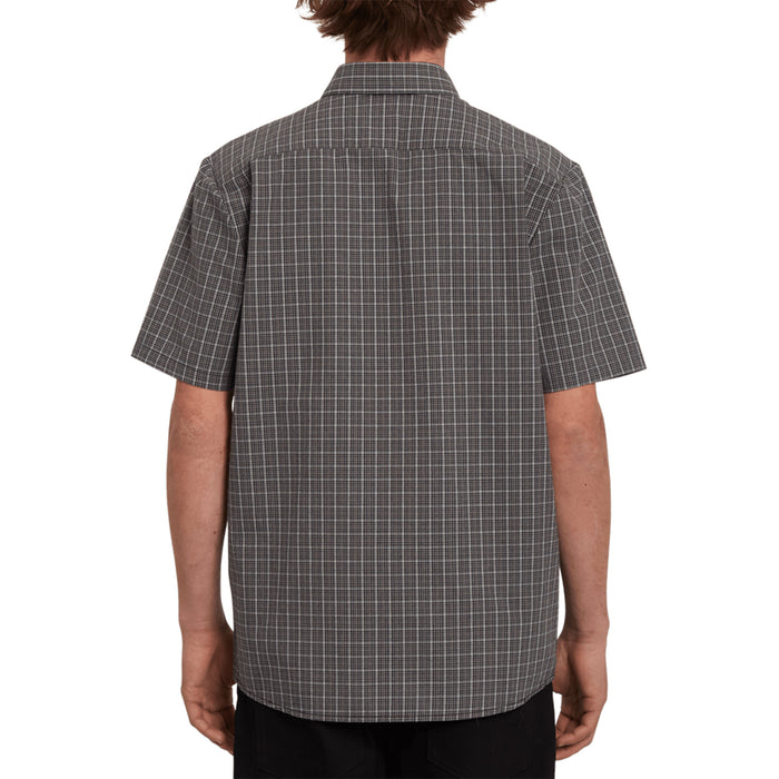 Volcom Mini Check Woven Shirt - Men's Black