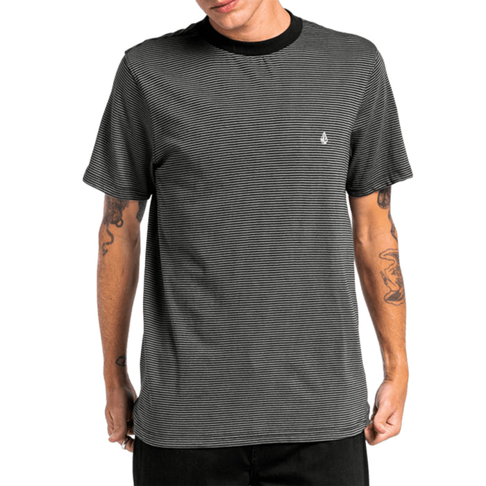 Volcom Slated Stripe T-Shirt - Men's Black