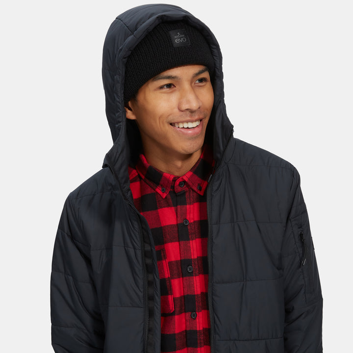evo Ballard Hooded Insulator Jacket Black