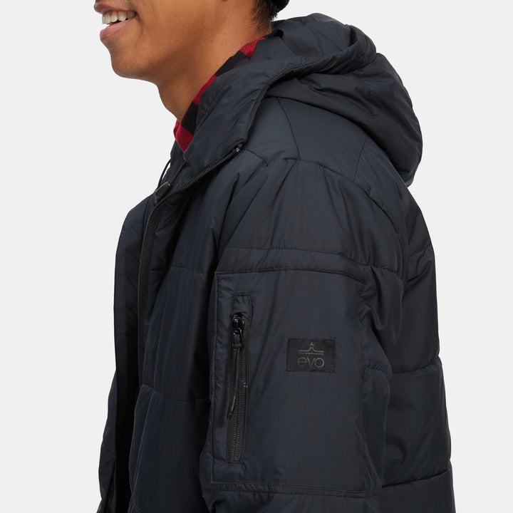 evo Ballard Hooded Insulator Jacket Black