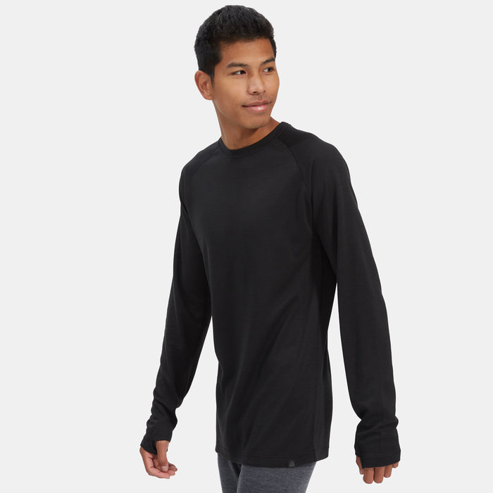 evo Ridgetop Polartec® Power Dry® Midweight Crew Top Matte Black