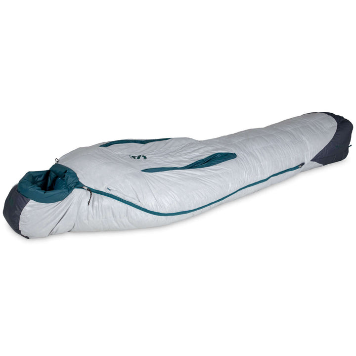 Nemo Kayu 15 Sleeping Bag - Women's Aluminum/Lagoon