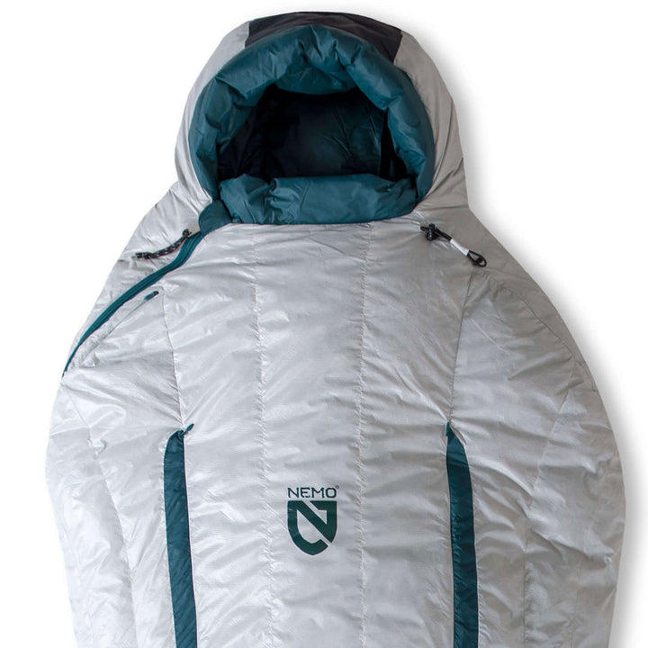 Nemo Kayu 15 Sleeping Bag - Women's Aluminum/Lagoon