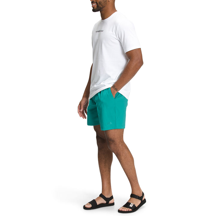 The North Face Class V Pull-On Shorts - Men's Spring Bud/Porcelain Green