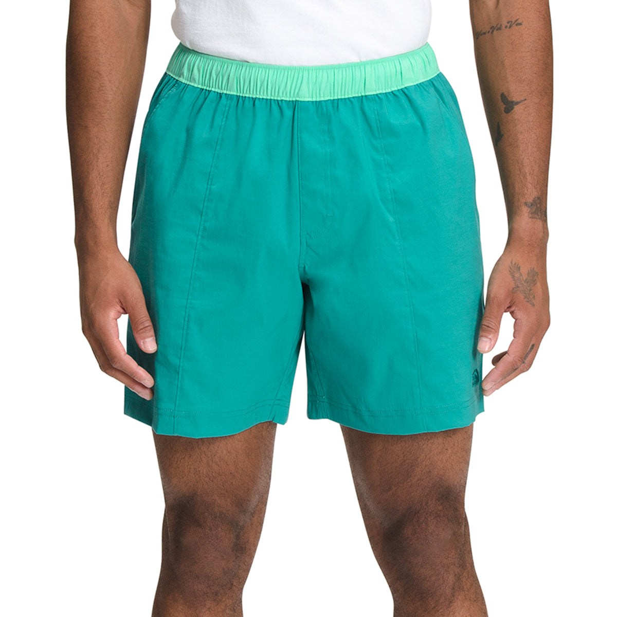 The North Face Class V Pull-On Shorts - Men's Spring Bud/Porcelain Green