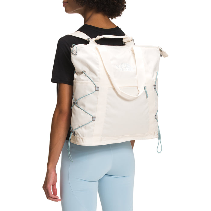 The North Face Borealis Tote Pack Gardenia White Dark Heather/Silver Blue