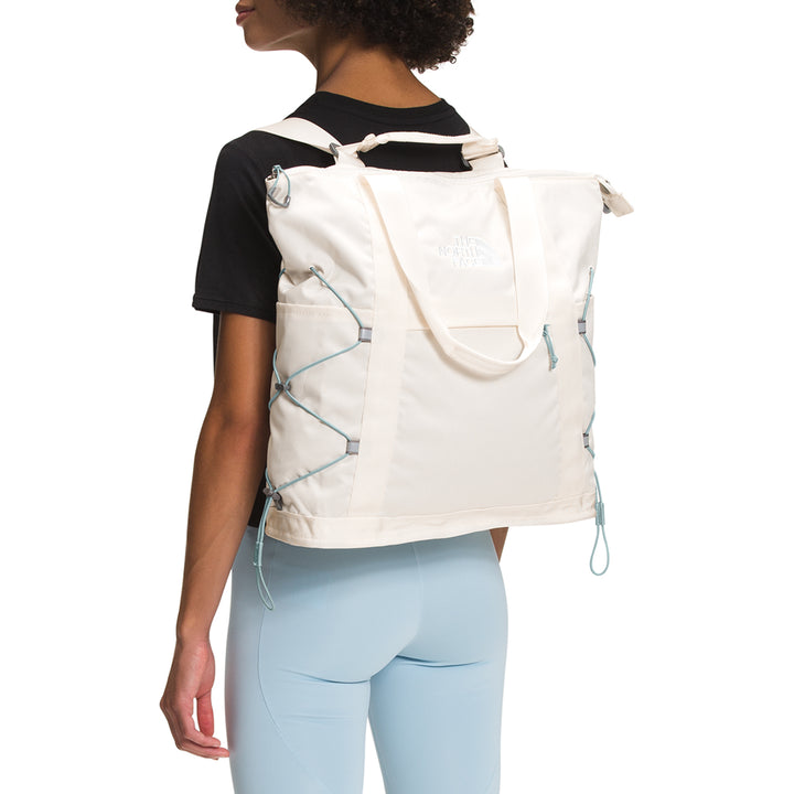 The North Face Borealis Tote Pack Gardenia White Dark Heather/Silver Blue