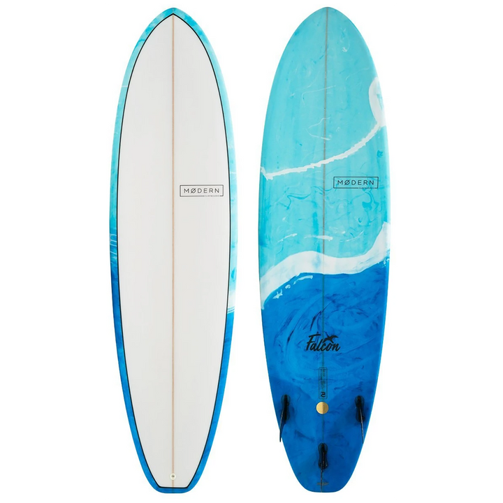 Modern Falcon PU Surfboard Blue Swirl Tint