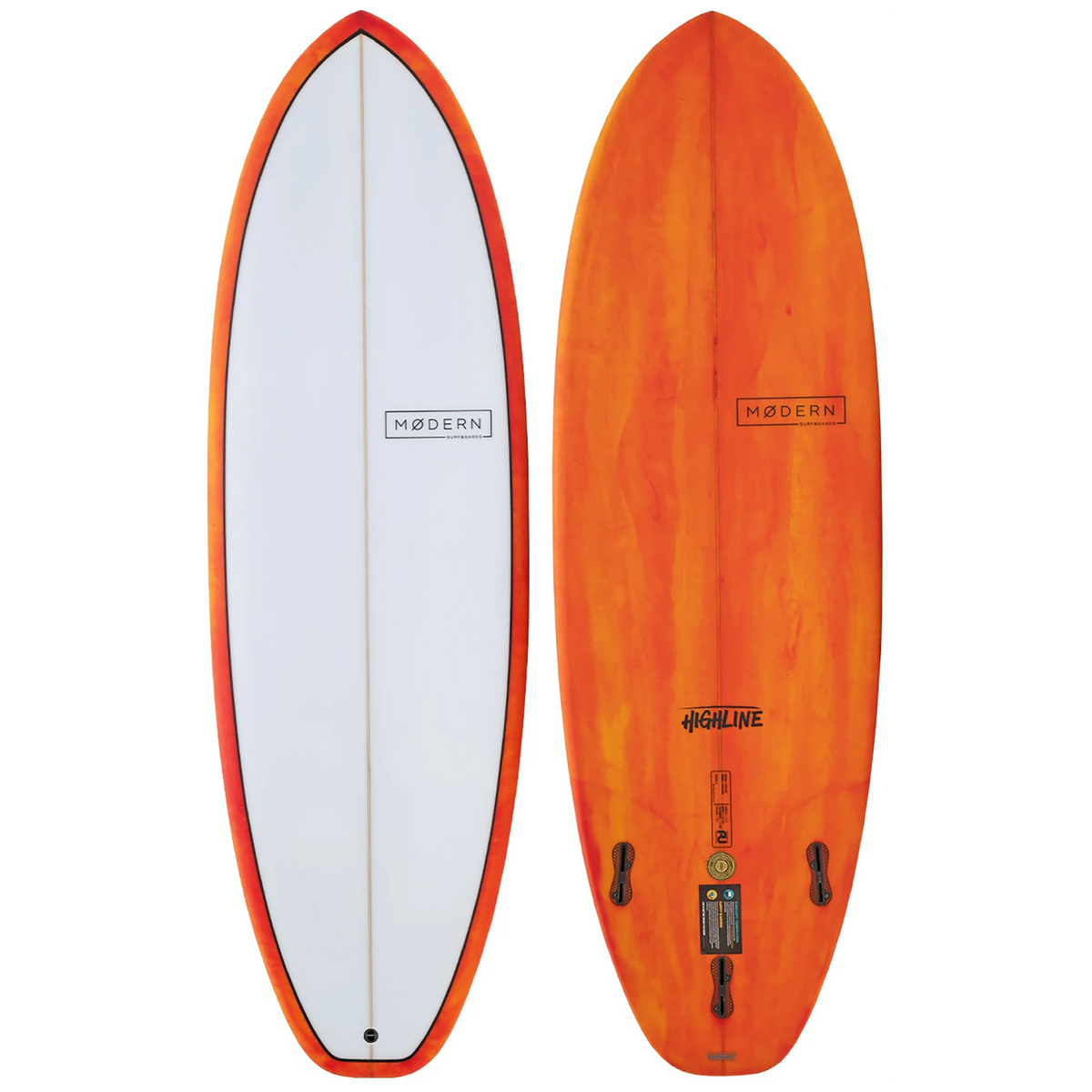 Modern Highline PU Surfboard Firestorm Tint