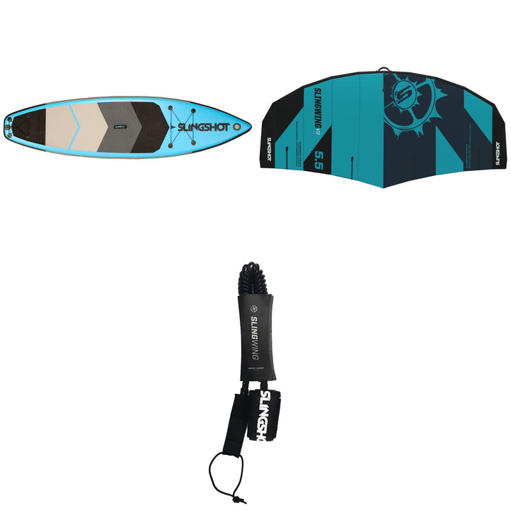 Slingshot Crossbreed Airtech Winder SUP + Slingshot SlingWing V3 Wind Foil Wing w/ Wrist Leash 2022