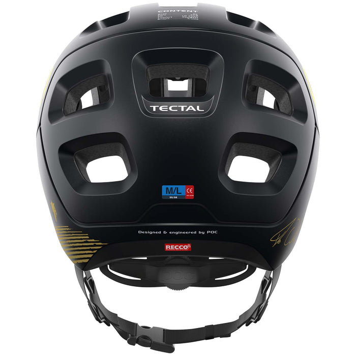 POC Tectal Fabio Edition Bike Helmet Uranium Black Matte/Gold