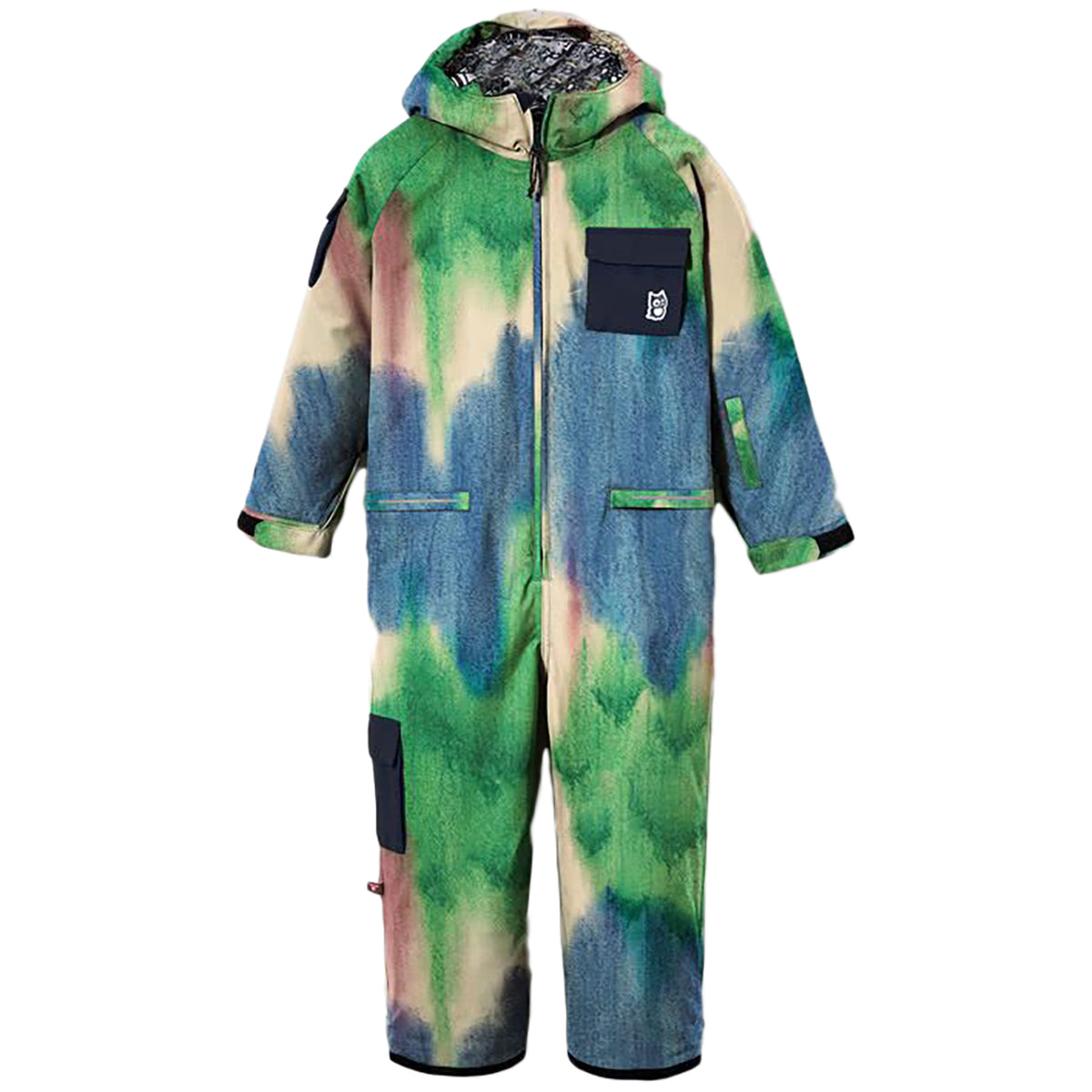 namuk Quest Snow Overall - Kids' Multicolor Print/True Navy