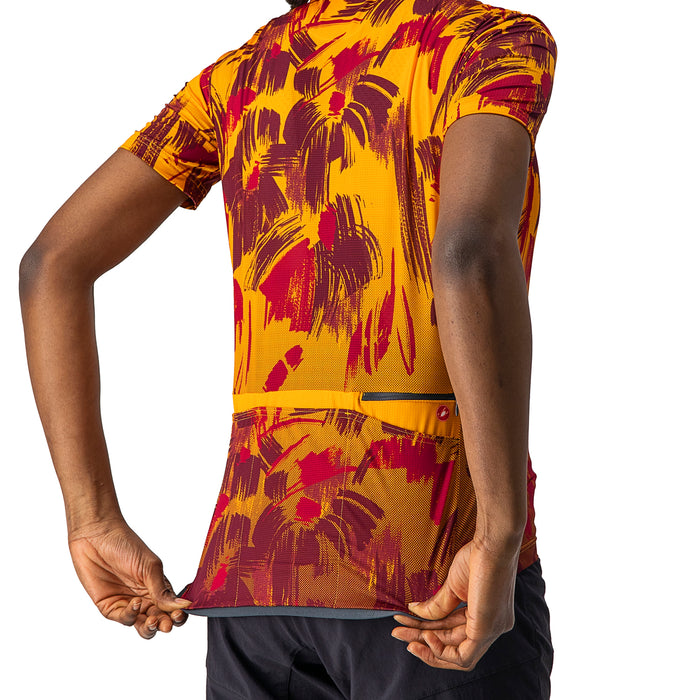 Castelli Unlimited Sentiero Jersey - Women's Golden Orange/Barbaresco Red