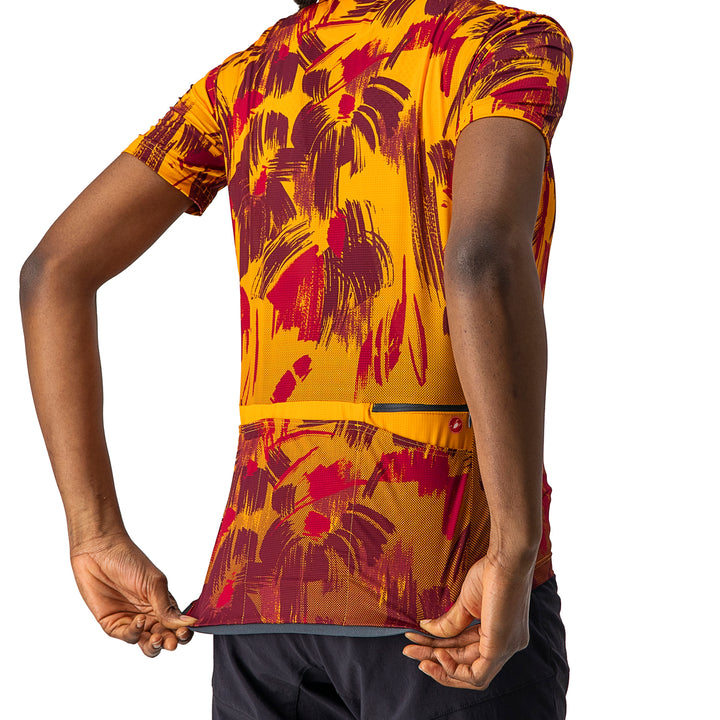 Castelli Unlimited Sentiero Jersey - Women's Golden Orange/Barbaresco Red