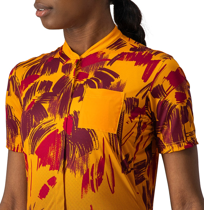 Castelli Unlimited Sentiero Jersey - Women's Golden Orange/Barbaresco Red