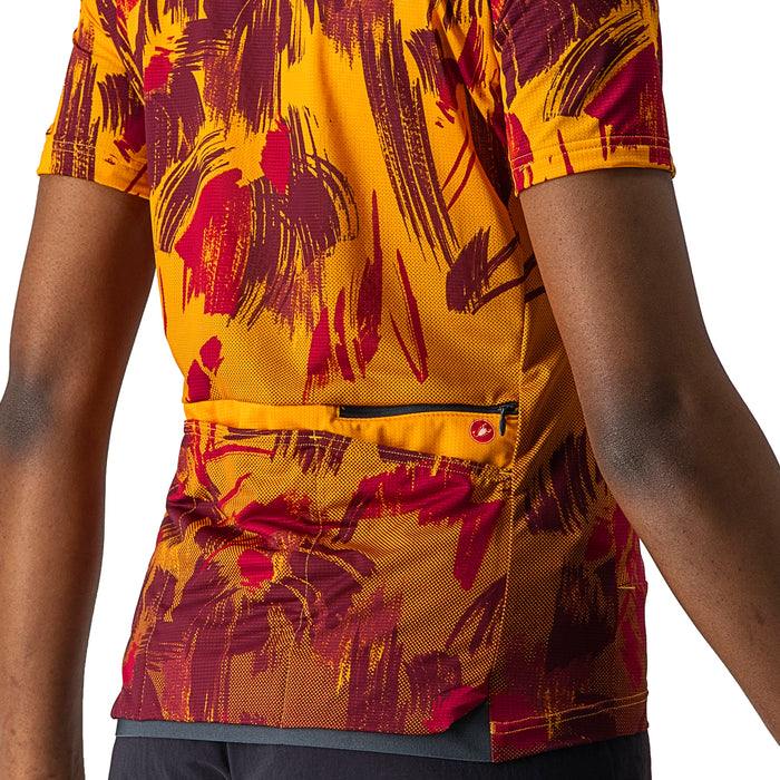 Castelli Unlimited Sentiero Jersey - Women's Golden Orange/Barbaresco Red